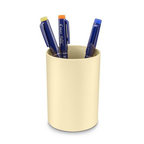 Pot À Crayon First Ø 75 H 105 Mm Jaune Pâle