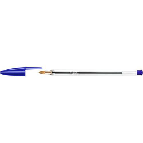 Stylo-bille pte moy Ø 1mm recharg bleu Bic Cristal