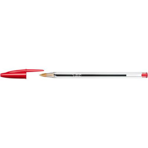 Stylo-bille Pte Moy Ø 1mm Recharg Rouge Bic Cristal