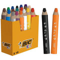 Pot 18 Crayons De Couleurs Triangulaires 3 En 1