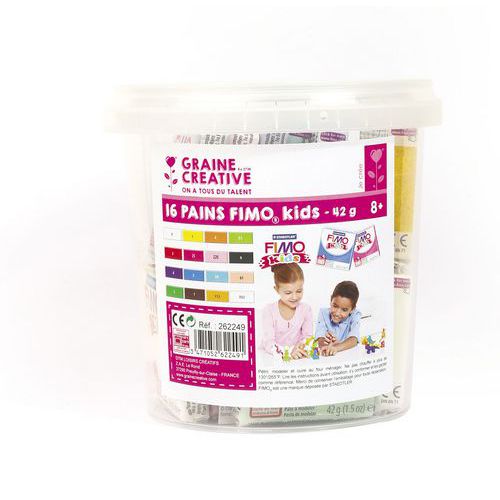Lot 16 Pains Fimo 42g Couleurs Assorties