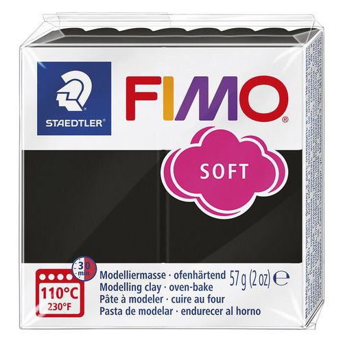 Bloc fimo 57g - noir