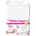 Feuille 20x26 Plast. Dingue Blanc Effet Opaque