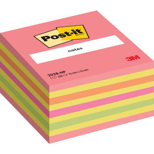 Cube 450 Feuilles 76x76 Mm Couleurs Énergie Intense