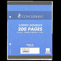 Etui de 50 copies doubles 70g 17x22 cm perforées seyes - Conquerant