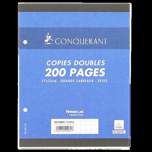 Etui 50 Cop Doubl Conqu 200p 70g 17x22 Perf Seyès Nf81