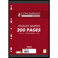 Paquet 100 feuillets simples 90g papier 100% recyclé - Conquerant