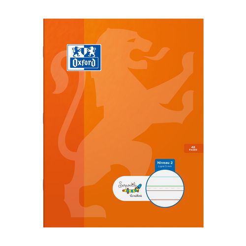 Cahier serpodile agrafé 17x22 48pages ligné 5mm niveau 2
