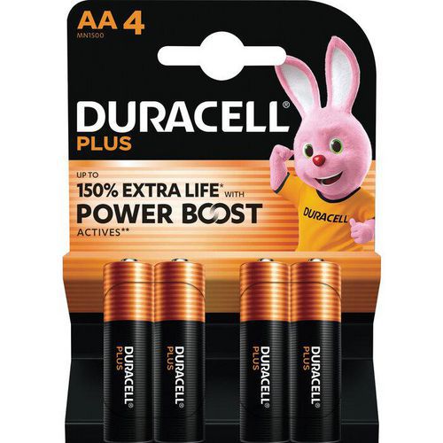 Pile alcaline AA/LR06 150% PLUS - Duracell