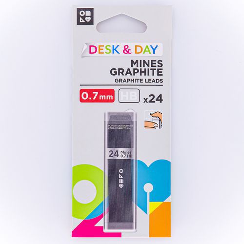 Etui 24 mines 0,7 mm - Desk & Day