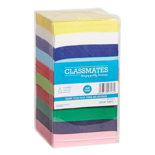 Papier De Soie Carré Multicolore-paquet De 4600 - Classmates