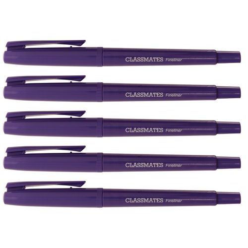 Stylo feutre fin pointe nylon - Violet - Classmates