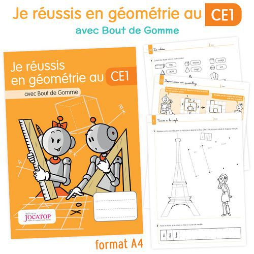 Je Réussis En Géométrie Au Ce1 Cahier (6042+f3817)