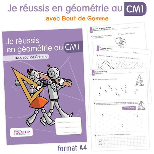 Je Réussis En Géométrie Au Cm1 Cahier (6046)