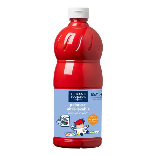 Gouache Ultra Lavable 500ml - Rouge Primaire