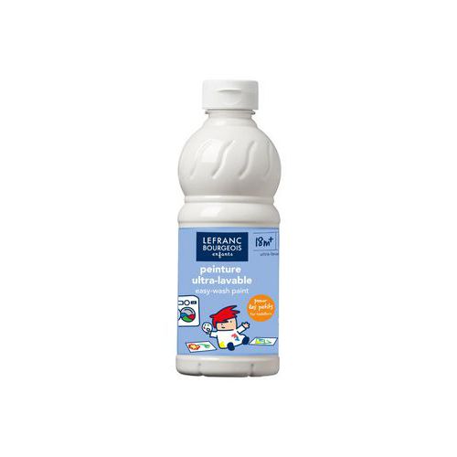 Gouache ultra lavable 500 ml - blanc