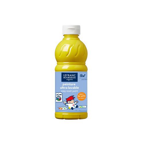 Gouache ultra lavable 500ml - jaune primaire