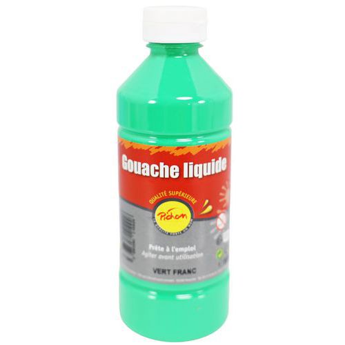 Flacon gouache liquide 500ml pichon bec verseur - vert franc