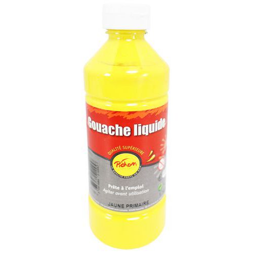 Flacon Gouache Liquide 500ml Pichon Bec Verseur - Jaune Primaire