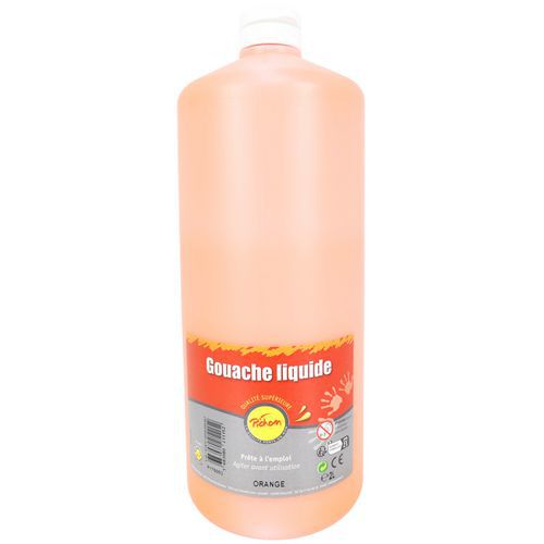 Flacon 2l Gouache Pichon Bec Verseur - Orange