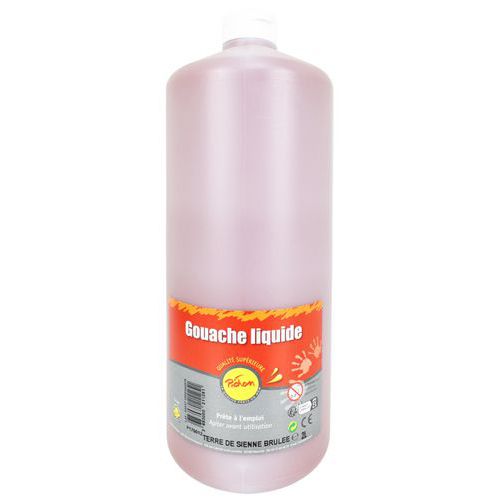 Flacon 2l Gouache Pichon Bec Verseur - Sienne Brûlée
