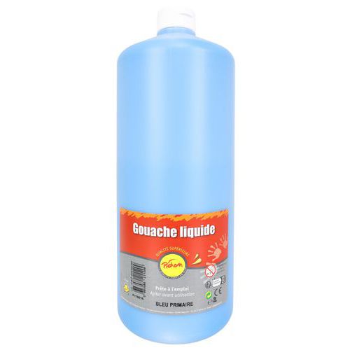 Flacon 2L gouache pichon bec verseur - bleu primaire (cyan)