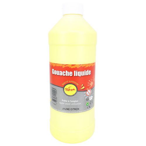 Flacon 1l Gouache Pichon Bec Verseur - Jaune Citron