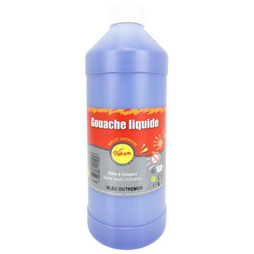 Flacon 1L gouache pichon bec verseur - bleu outremer