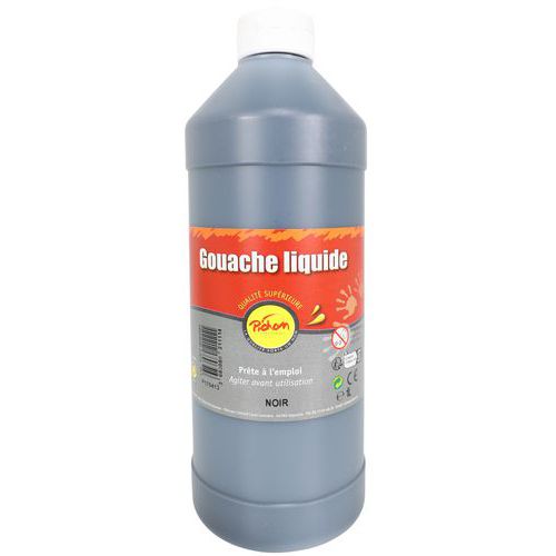 Flacon 1l Gouache Pichon Bec Verseur - Noir
