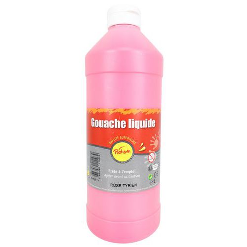 Flacon 1l Gouache Pichon Bec Verseur - Rose Tyrien