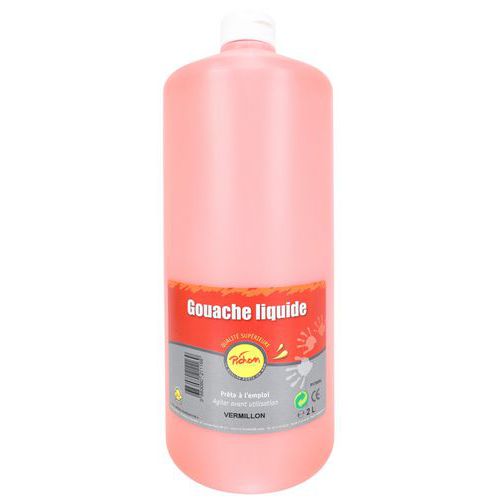 Flacon 2l Gouache Pichon Bec Verseur - Vermillon