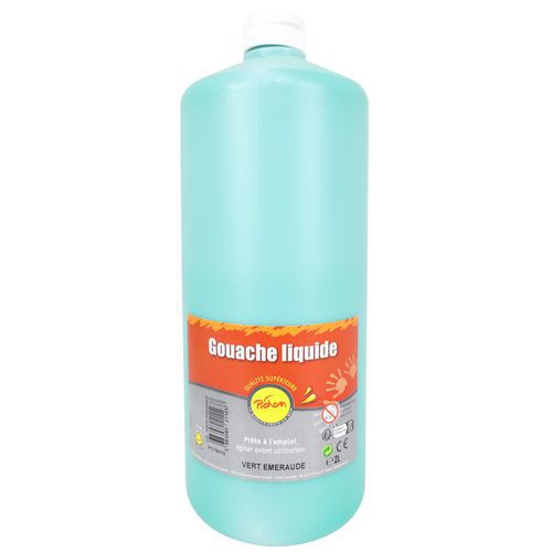 Flacon 2L gouache pichon bec verseur - vert emeraude