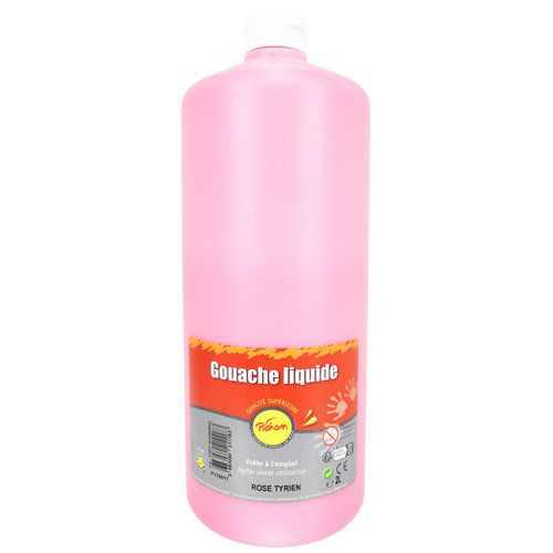 Flacon 2L gouache pichon bec verseur - rose tyrien