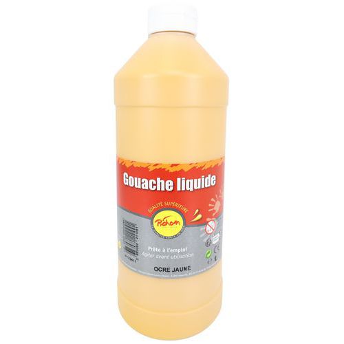 Flacon 1l Gouache Pichon Bec Verseur - Ocre Jaune