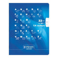 Cahier matern Calligraphe 32p 17x22 90g uni doubl lig 3mm