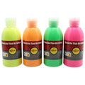 Assortiment de 4 flacons 250 ml gouache acrylique fluo - Pichon