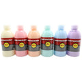 Assortiment 6 Flacons De 250 Ml De Gouache Acrylique Pastel