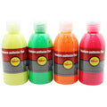 Assortiment 4 flacons 250ml peinture pailletée fluo - Pichon