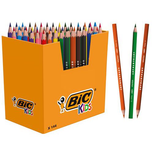 Classpack 144 crayons Evolution 12 couleurs, 12 crayons - Bic