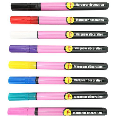 Pochette 8 Markers Assortis Pointe Fine Pichon