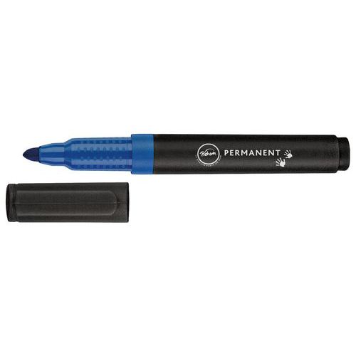 Marqueur permanent pointe ogive bleu Pichon