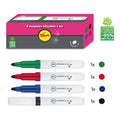 Sachet 4 Marqueurs Effacables À Sec Pointe 4 Mm