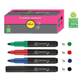 Boite 4 Marqueurs Pointe Ogive Assortis Pichon