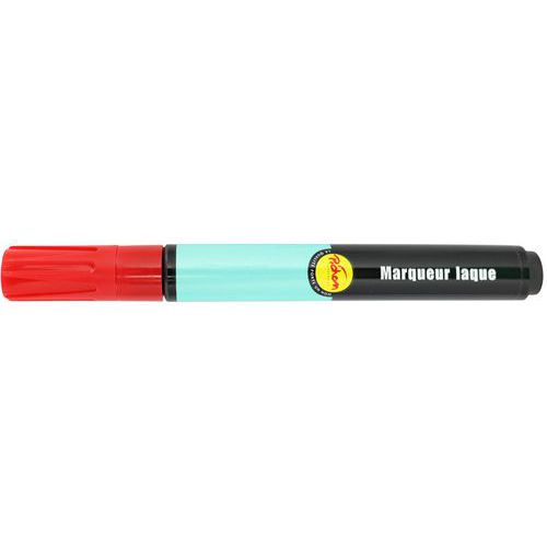 Marqueur peinture, laque brillante pichon, 6 ml - vermillon