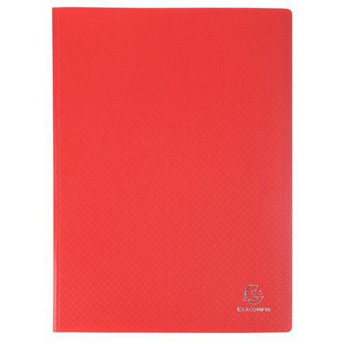 Reliure plastique 60 volets A4 - rouge