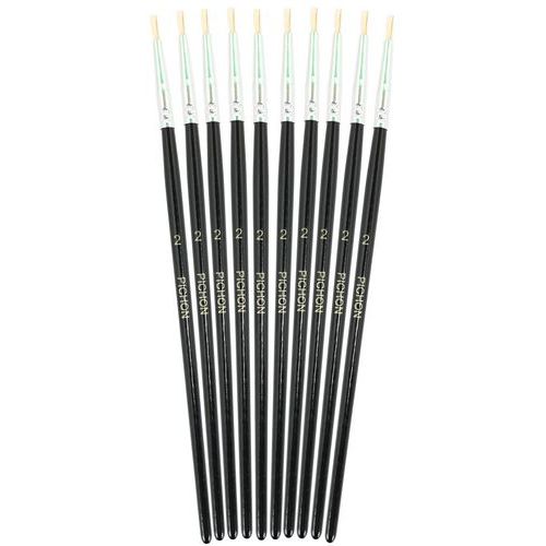 Sachet brosses plates soie n°2 - Pichon