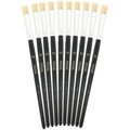 Sachet 10 brosses plates soie n°10 - Pichon