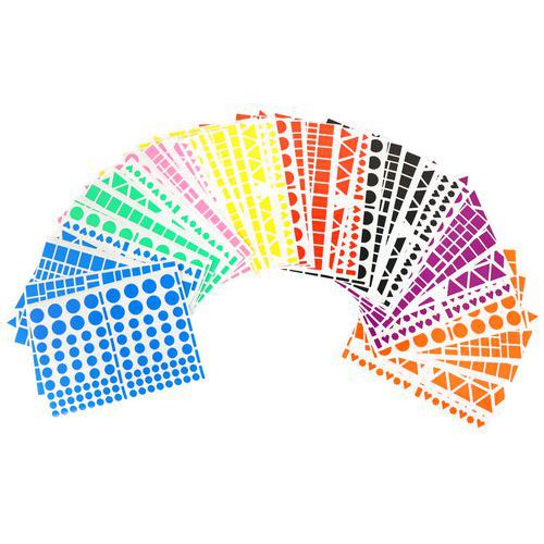 Pochette contenant 40 feuilles gommettes (4800 gommettes) - Pichon
