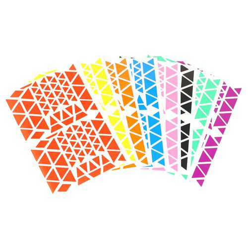 Pochette 40 Feuilles Gommettes - Triangulaires