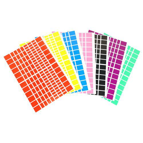 Pochette 40 feuilles gommettes - rectangulaires